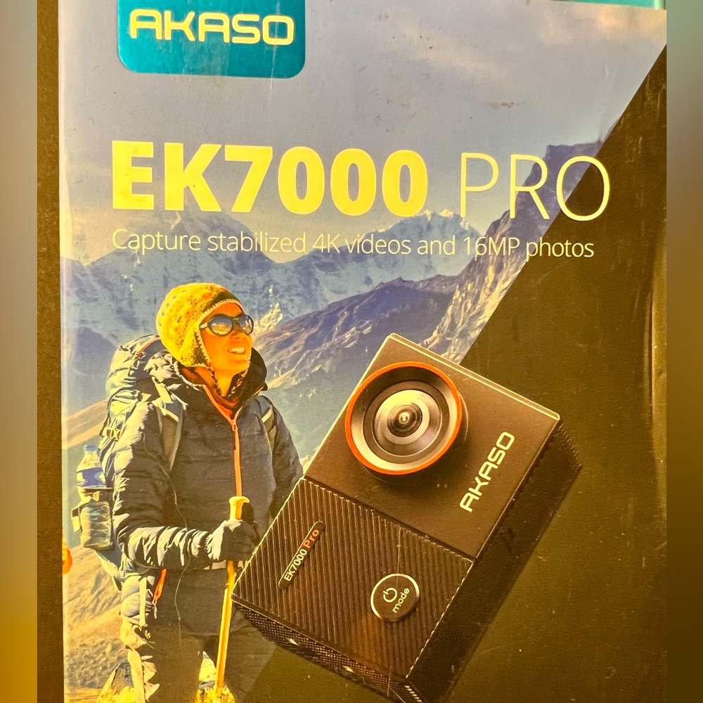 Akashi EK7000 PRO/SmilePowo Harness w/Camera mount/Memory Card. EUC